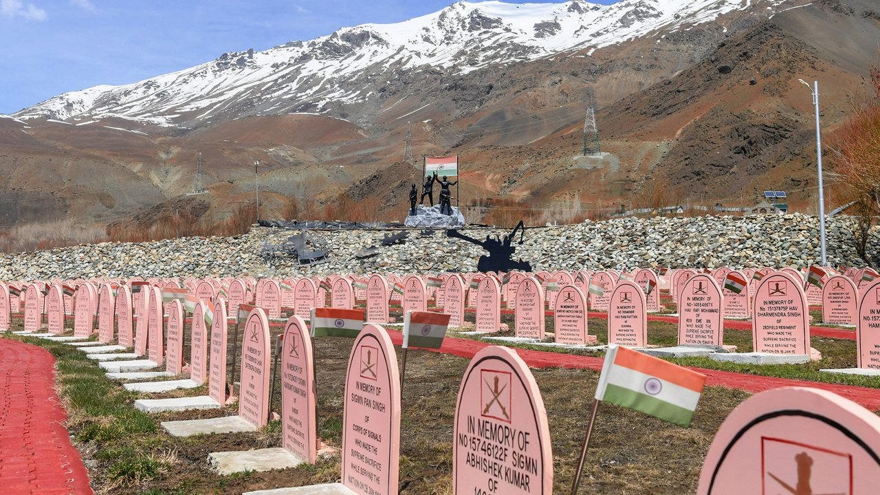 Drass memorial stones